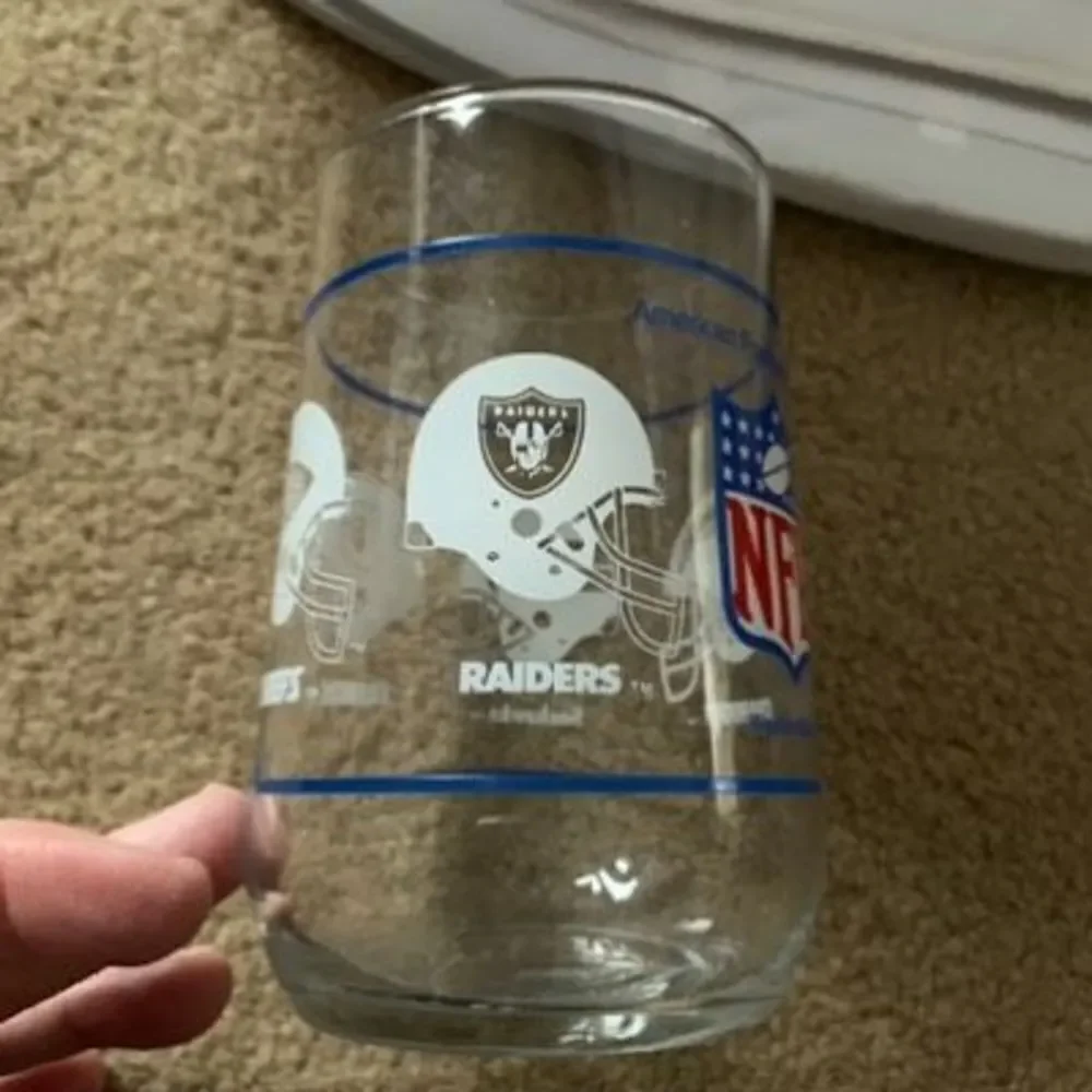 NFL AFC Western Division Glass Drink Tumbler